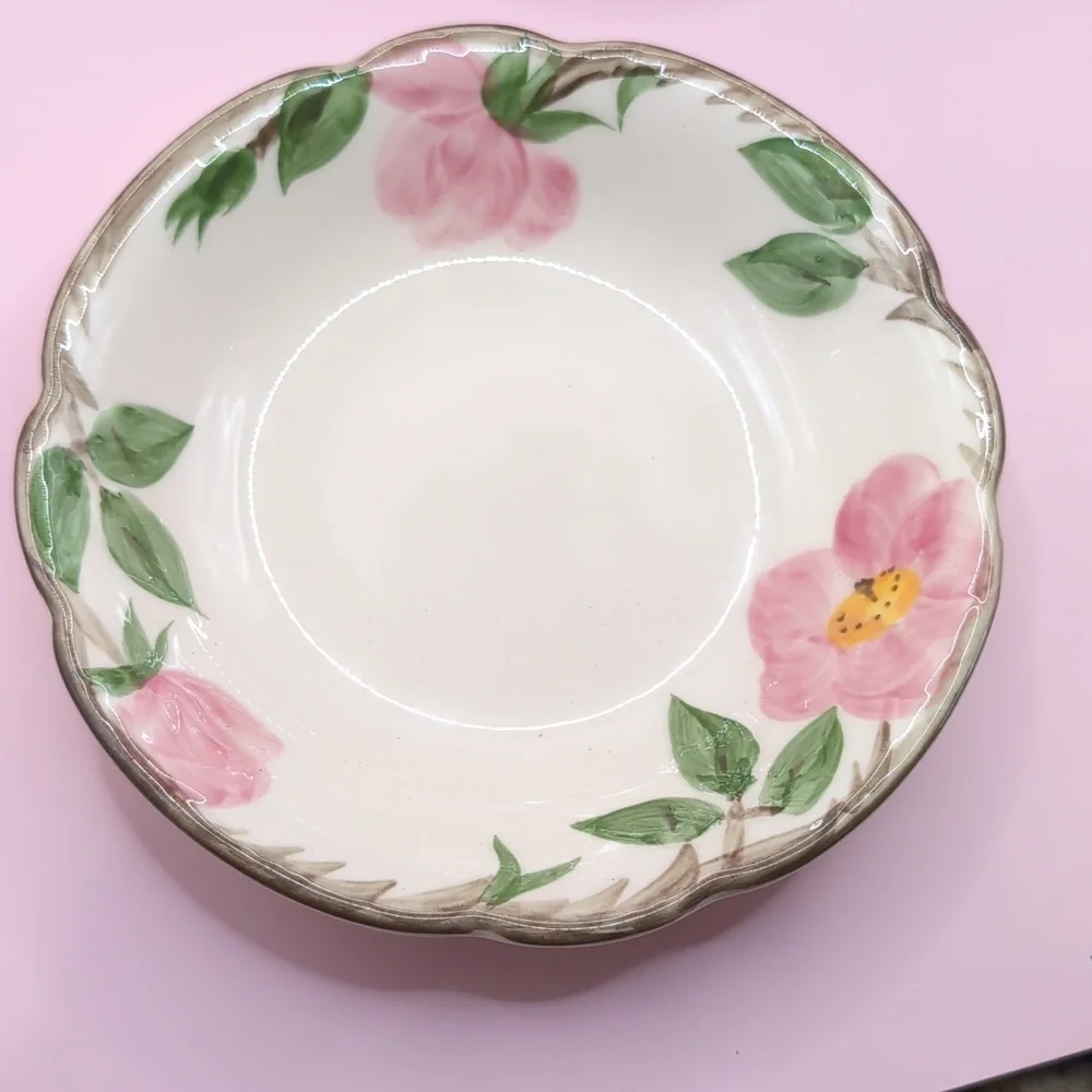 Set of 4 Vintage Franciscan Desert Rose Earthenware Berry Side Dish Bowls 5.25